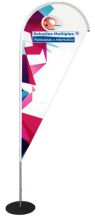 Clique para ampliar! - Indoor Flag Banner Drop Style 07 Expoosure