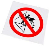 Clique para ampliar! - Sinal Proibido vazar lixo ou entulho